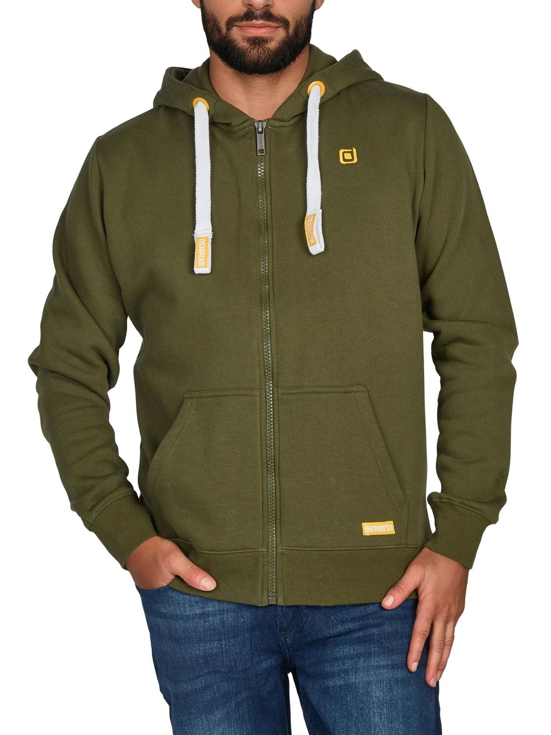riverso Kapuzensweatjacke Herren Sweatjacke RIVNoah Regular Fit Hoodie mit Kängurutasche