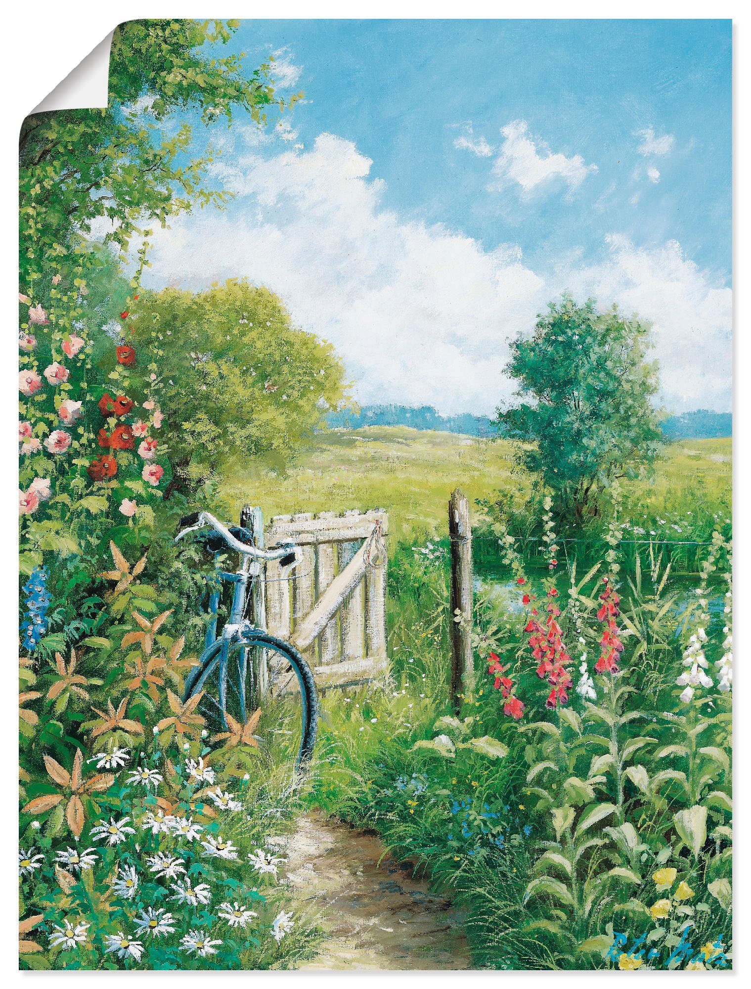Artland Wandbild Endloses Ziel, Garten (1 St), als Leinwandbild, Poster in verschied. Größen