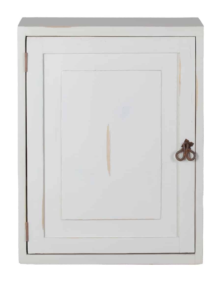 MiaMöbel Hängeschrank Mexico aus massivem Pinienholz Weiß