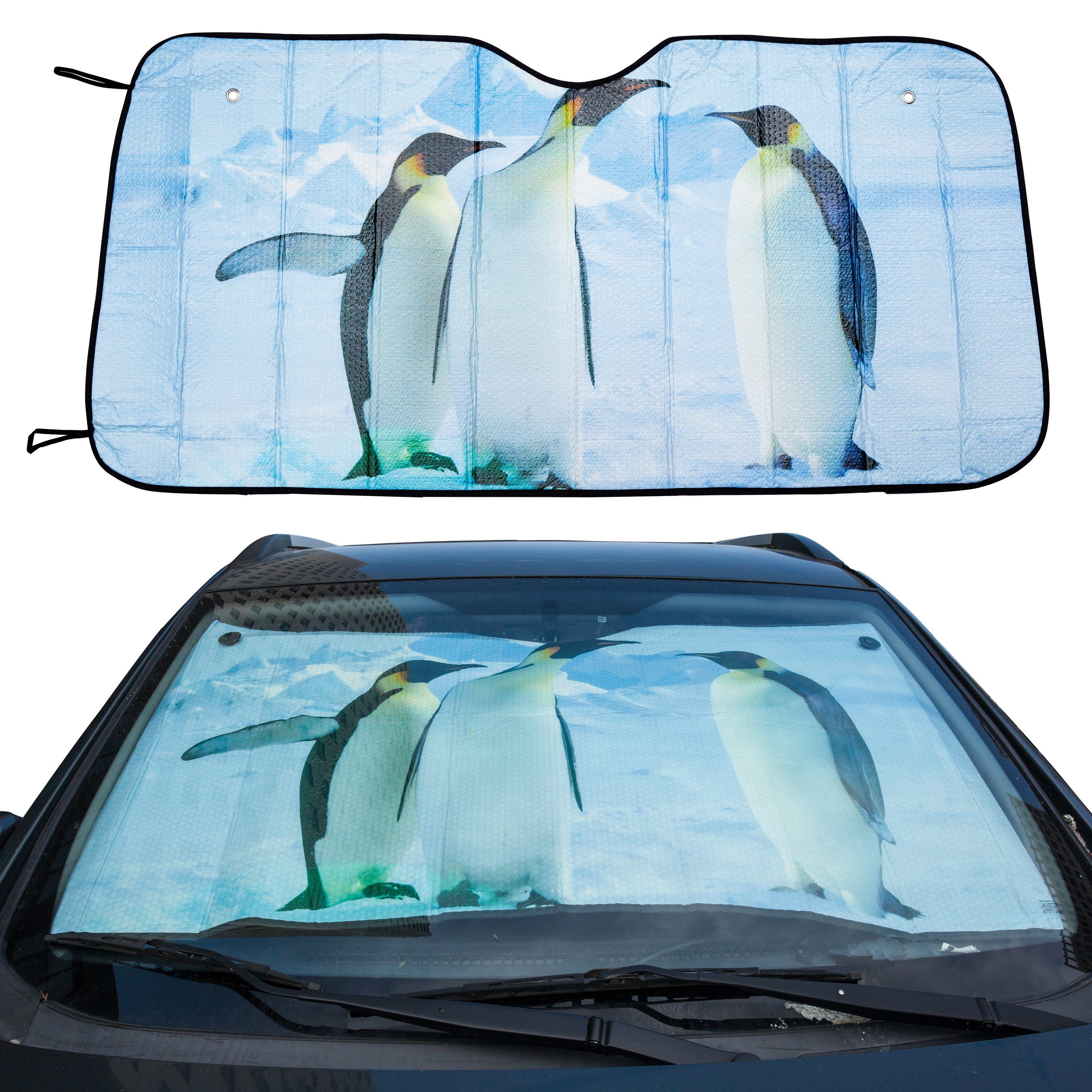 MORRENT Autosonnenschutz Frontscheibenabdeckung UV Sonnenschutz Windschutzscheibenabdeckung