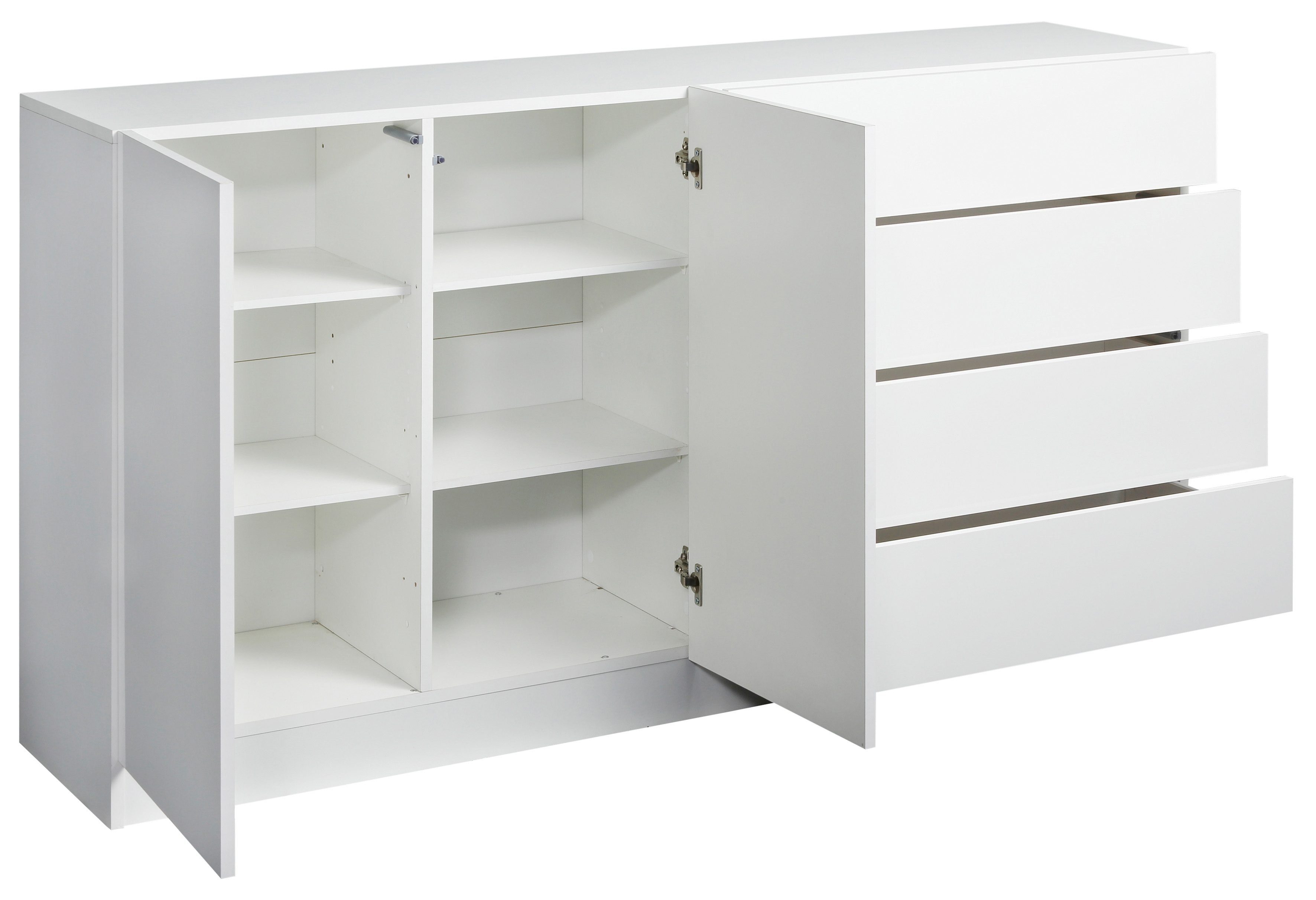 matt/weiß Hochglanz Vaasa, Möbel Breite Sideboard 152 cm borchardt weiß