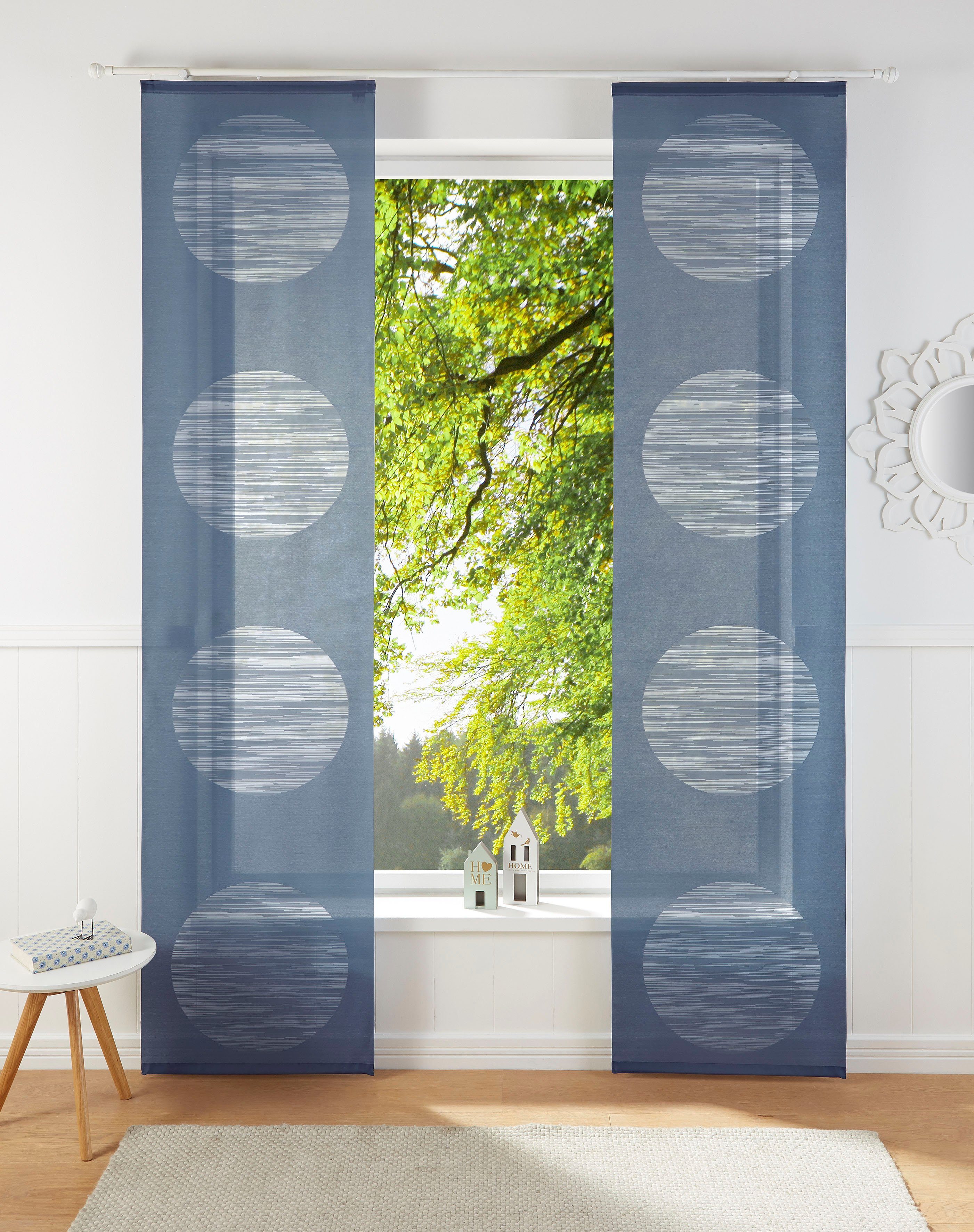 Neutex for you! Schiebegardine Padova (1 St), Klettband, halbtransparent, S günstig online kaufen