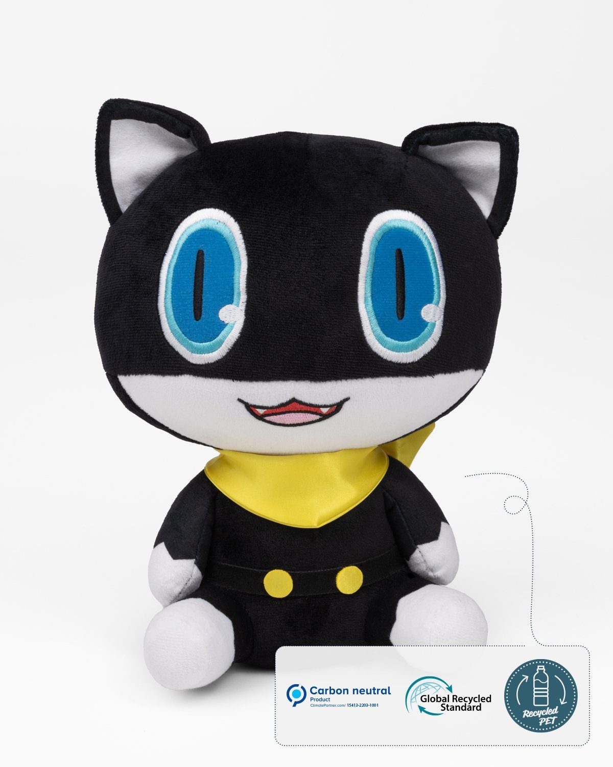 iTEMLAB Plüschfigur Persona 5 Royal "Morgana", enthält recyceltes Material (Global Recycled Standard)