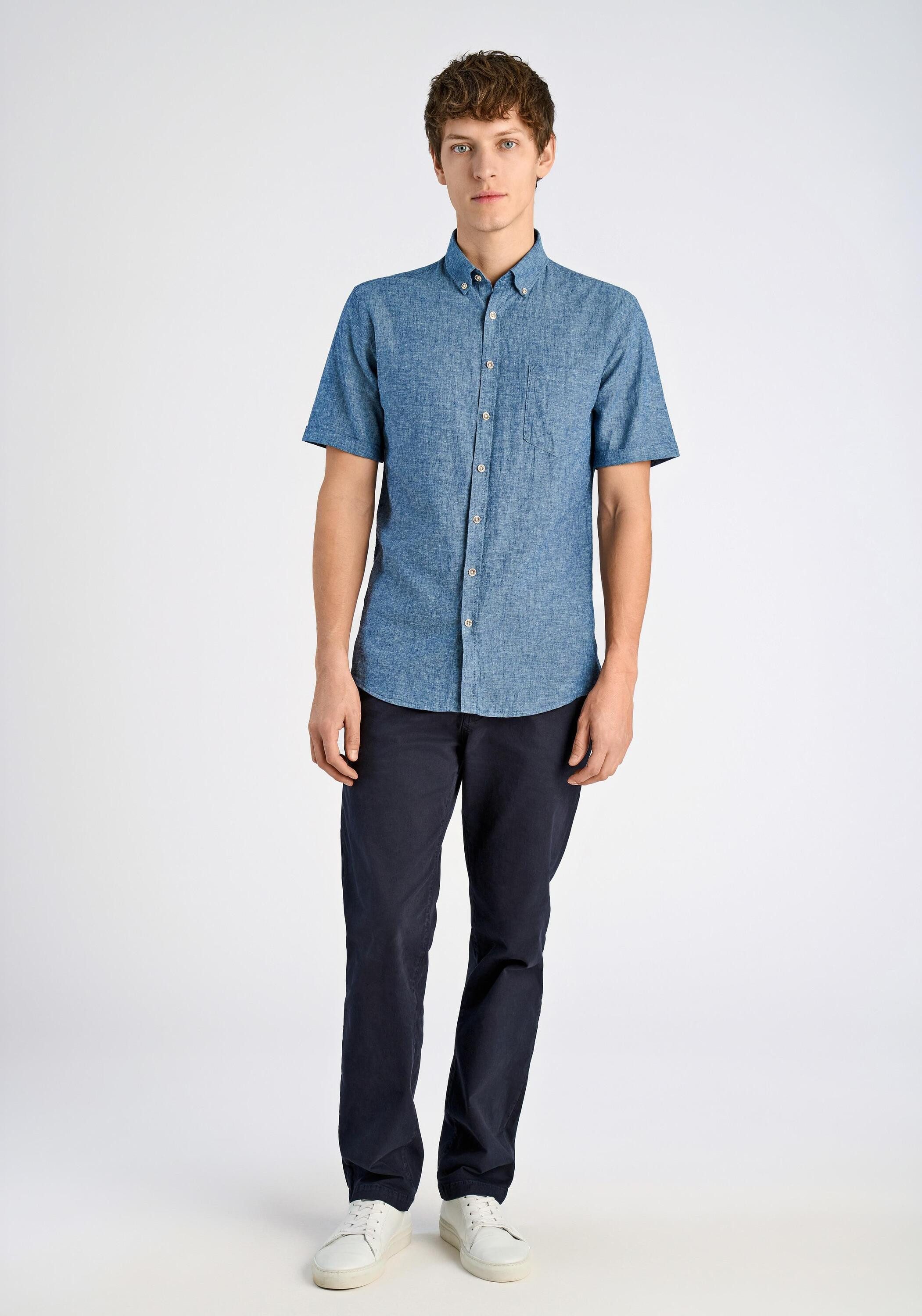 LINDBERGH Leinenhemd Leinenhemd (Kurzarm) Relaxed Fit