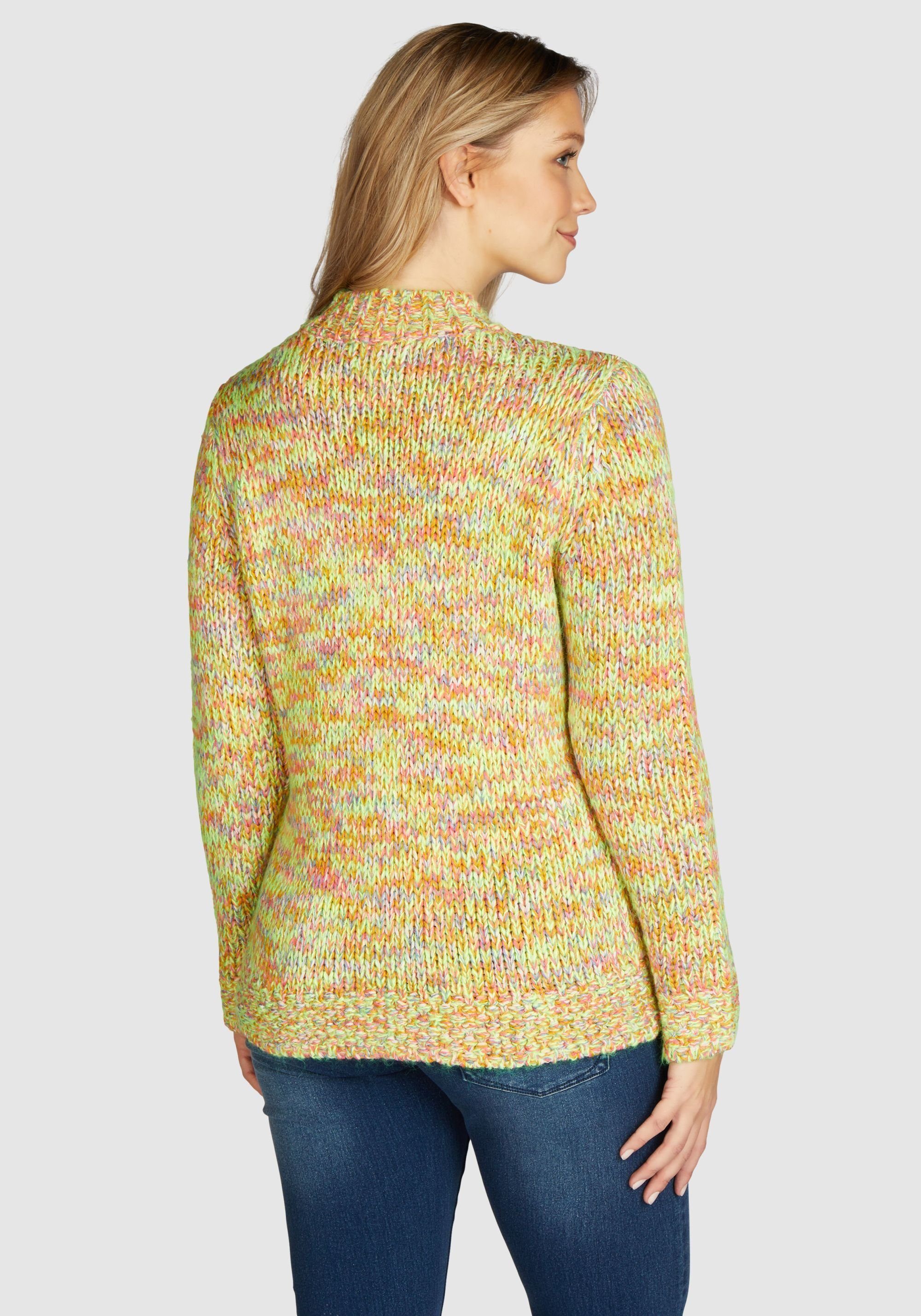 NAVIGAZIONE Stehkragenpullover mit abgesetztem Bund