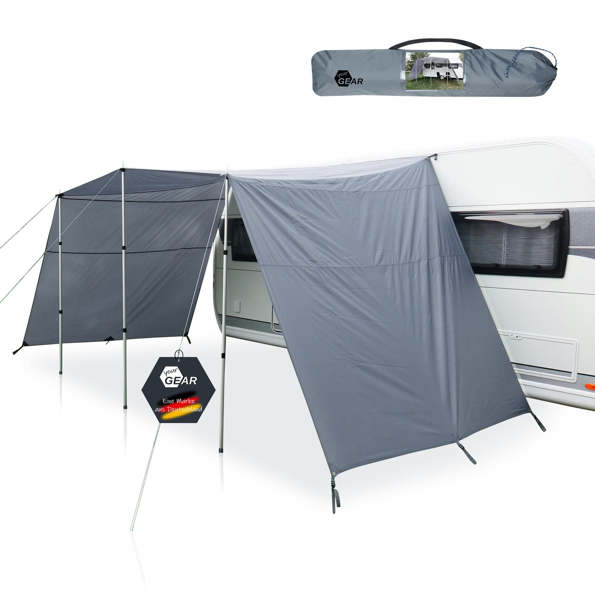 yourGEAR Sonnensegel your GEAR Teramo 450 - Wohnwagen / Wohnmobil Sonnendach Tarp Vorzelt