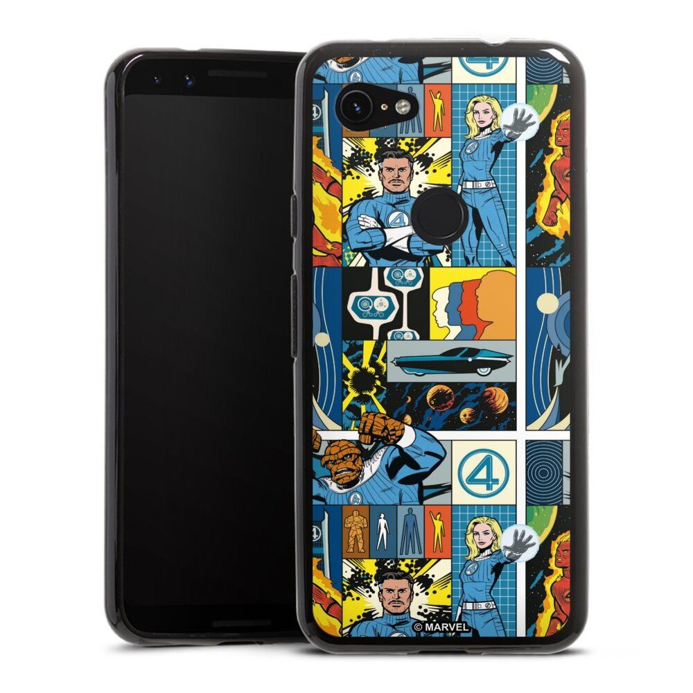 DeinDesign Handyhülle The Fantastic Four Pattern, Google Pixel 3a Silikon Hülle Bumper Case Handy Schutzhülle