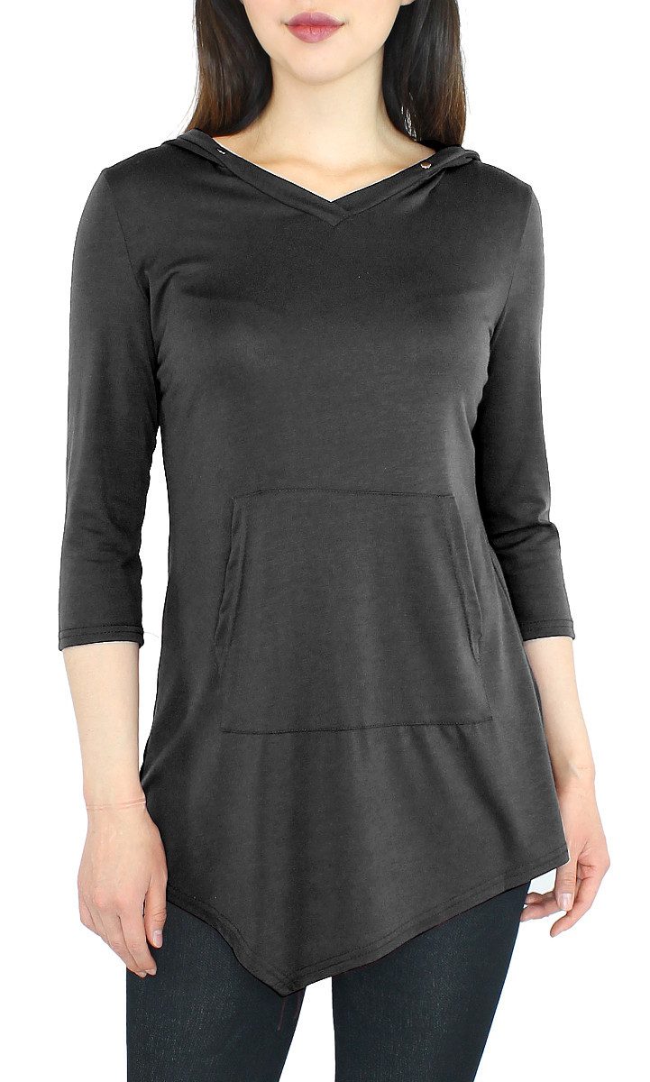 dy_mode Longshirt Damen 3/4 Langarmshirt mit günstig online kaufen
