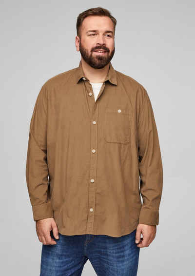 s.Oliver Men Big Sizes Langarmhemd »Regular: Hemd mit feiner Cordstruktur«
