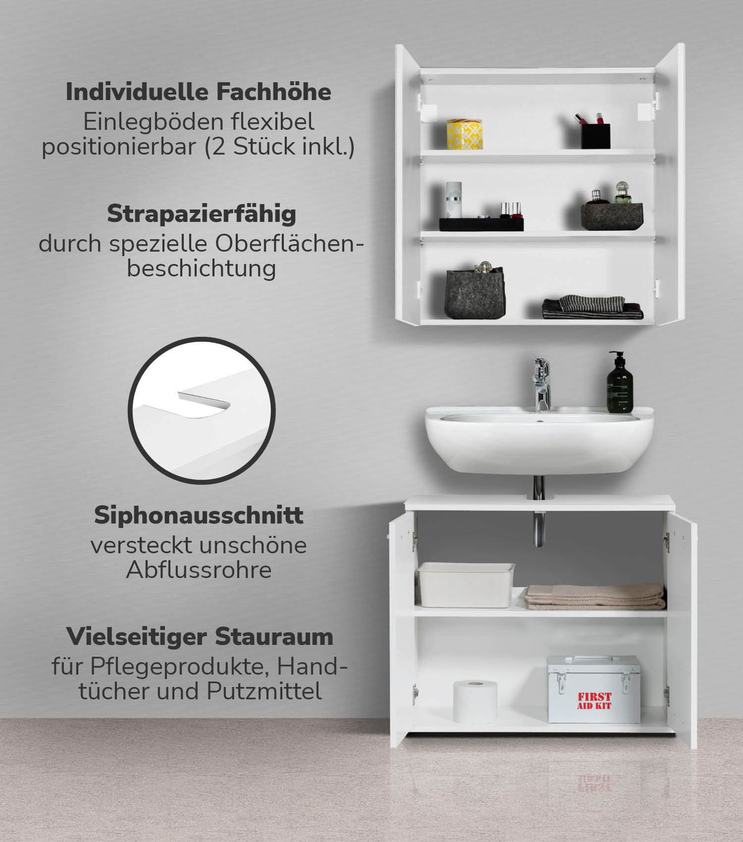 mokebo Badmöbel-Set Der Steuermann, (2-teilig), Unterschrank günstig online kaufen