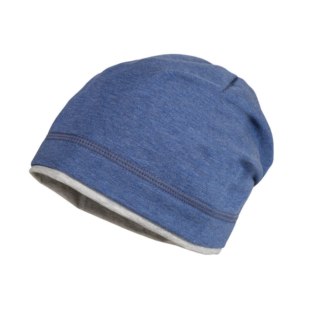 MAXIMO Jerseymütze GOTS KIDS-Beanie middle, Kontrastrand, einfarbig, UV 50 (1-St) Baumwolljersey