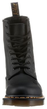 DR. MARTENS Vonda Mon 8-Eye Boot Schnürboots, Schnürschuh, Stiefelette mit monochromer Rosen-Stickerei