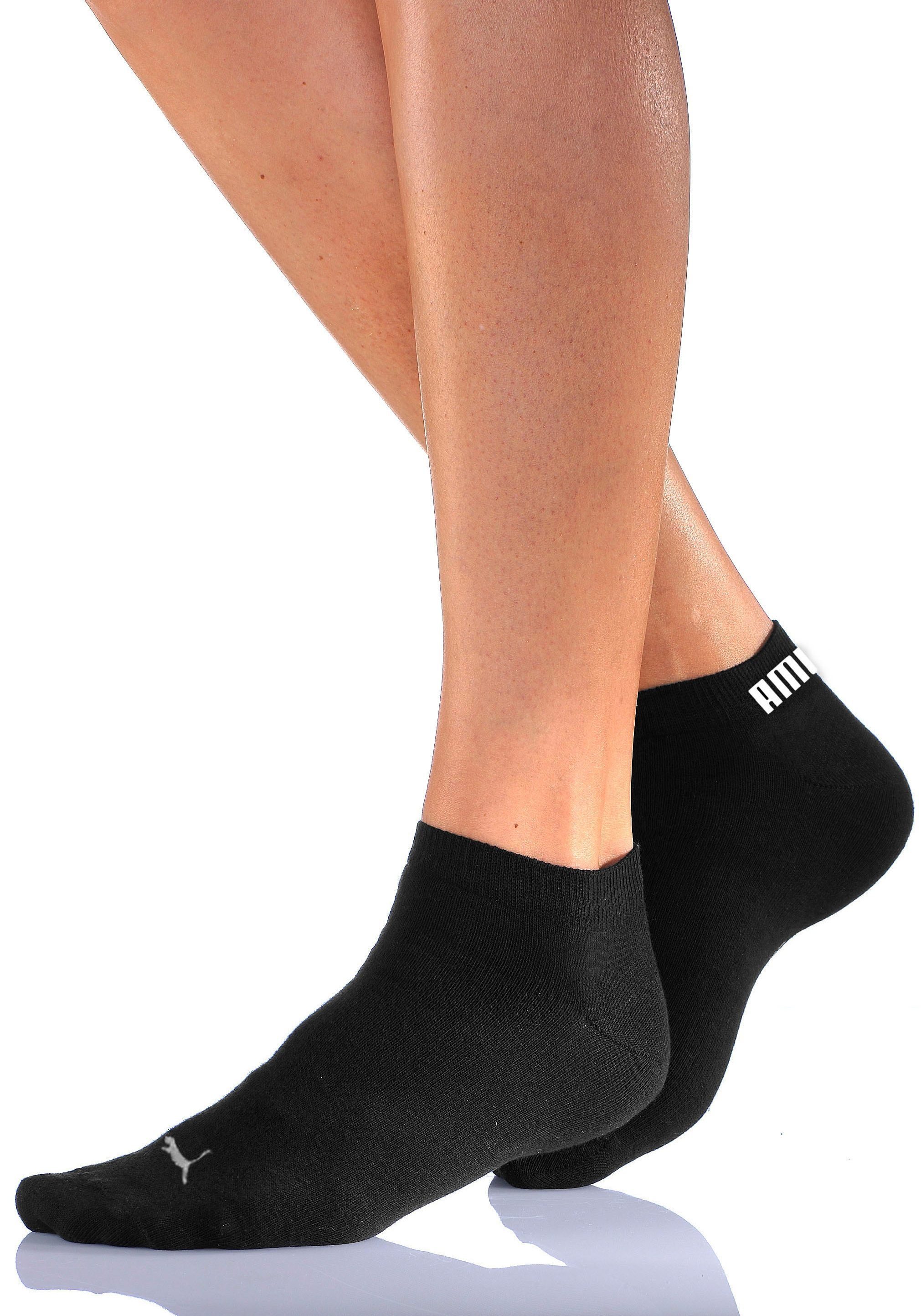 PUMA Kurzsocken (3-Paar) Atmungsaktiv, Rippenbündchen, weiche Baumwollmischung