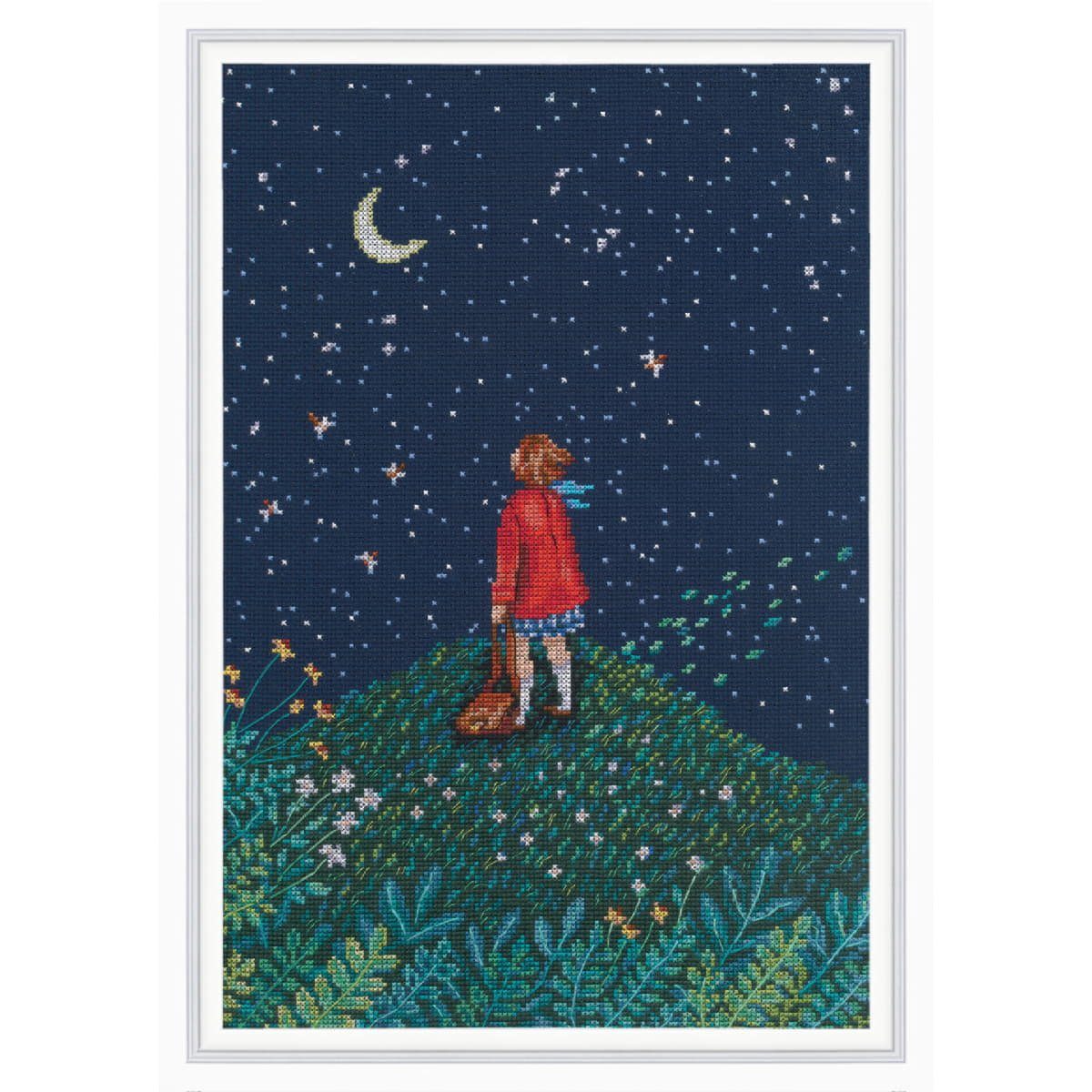 RTO Kreativset RTO Kreuzstich Stickpackung "Geheimnis", Zählmuster, 25,5x38cm, (embroidery kit by Marussia)