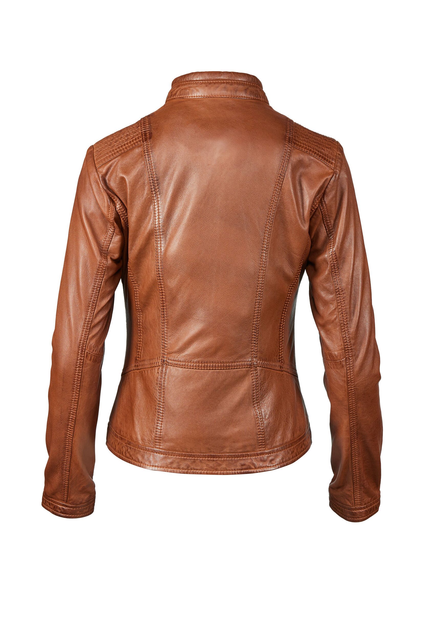 7eleven Lederjacke SEURSULA (1-St) mit Stehkragen günstig online kaufen