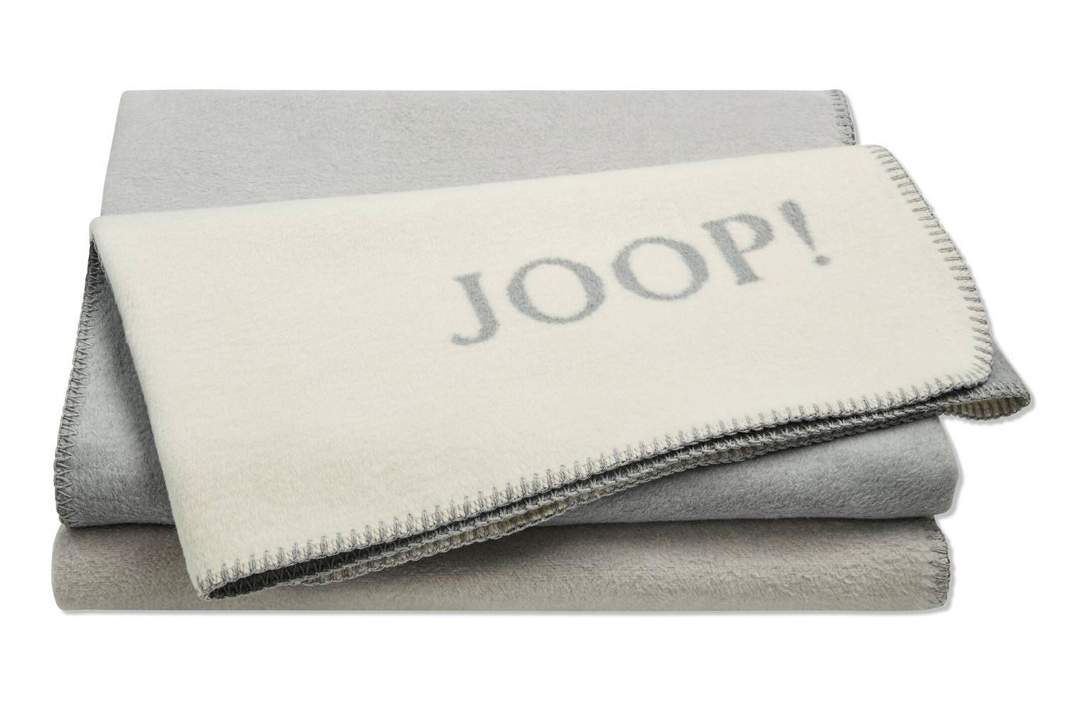 Wohndecke JOOP! Wohndecke Cornflower Charm oder Spirit Kollektion 2025, JOOP!, Zierstich, JOOP! Logo