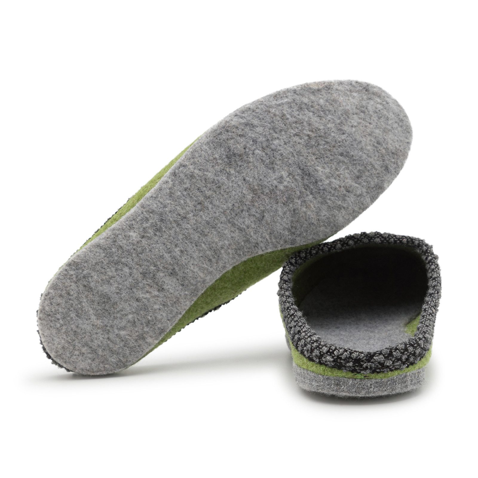 Pantoffelmann Walk-Filzpantoffel Herren Damen Filz Hausschuhe warme Filzlatschen Pantoffel (1 Paar) Filzpantoffeln, Gästepantoffel besonders leicht