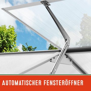 Deuba Gewächshaus-Fensteröffner, Automatischer Treibhaus 45cm Öffnungswinkel 7,5kg temeraturgesteuert