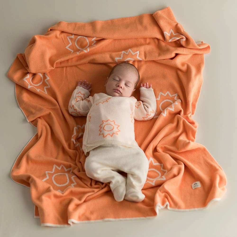 Babydecke Quadratische Strick-Babydecke nachhaltig, stilvoll und handgefertigt, suebidou, nachhaltig, kreativ