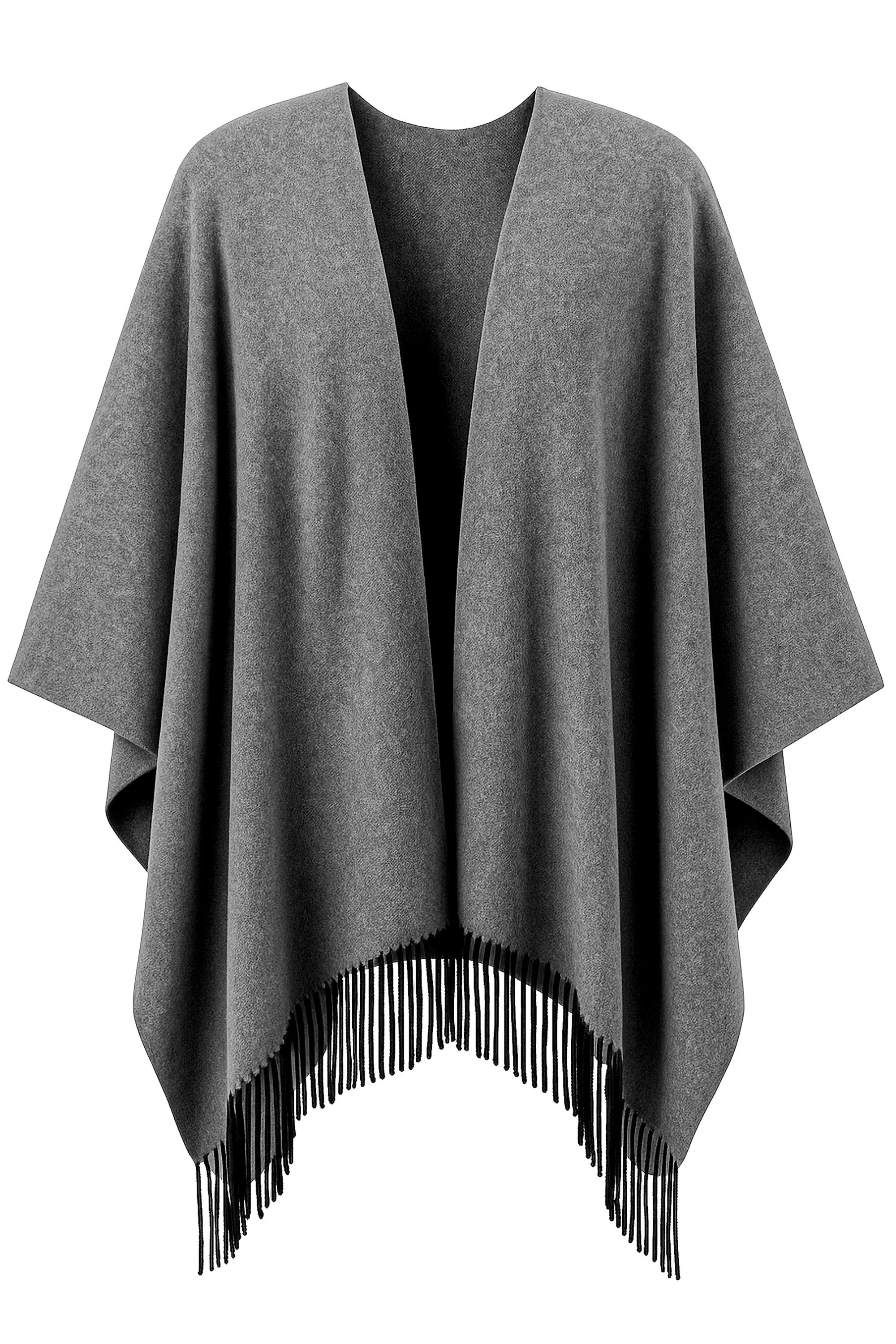 COLLEZIONE ALESSANDRO XXL-Schal Ponhito, (1-St), Made in Italy, mit Fransen