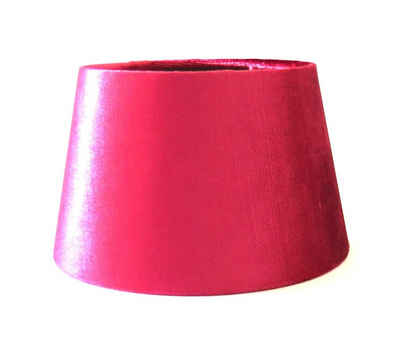 colmore Lampenschirm Tischlampenschirm Pink Samt Schimmer Modern E27 20 cm, Samt Pink