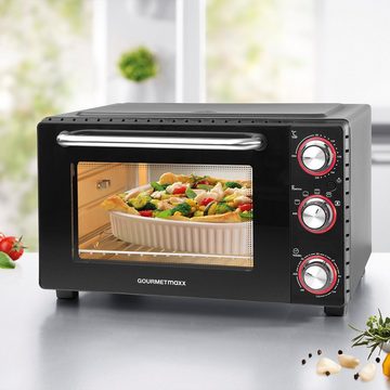 GOURMETmaxx Minibackofen, Infrarot-Ofen 26l 1650W schwarz