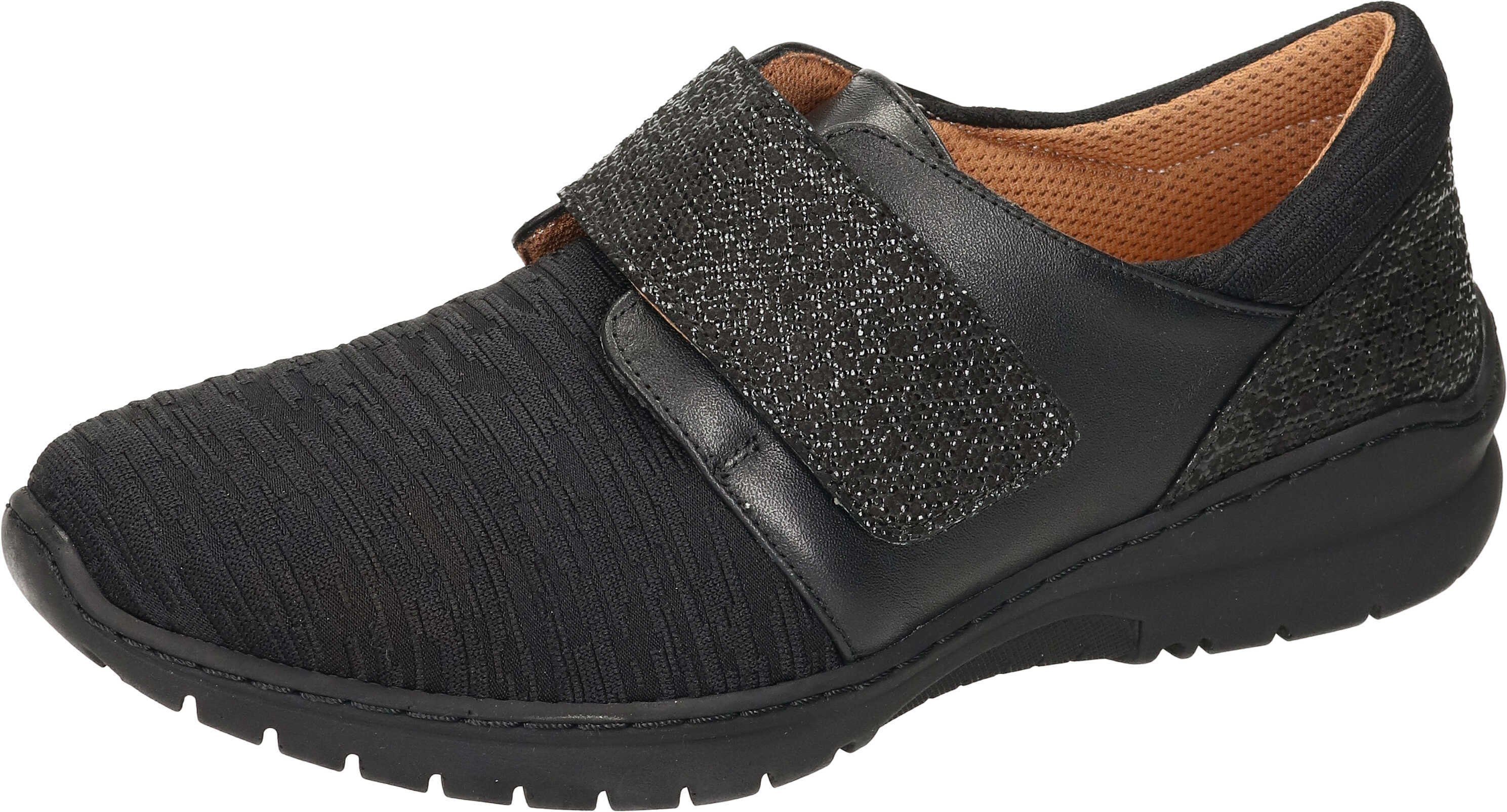 Comfortabel Slipper Slipper aus echtem Leder schwarz