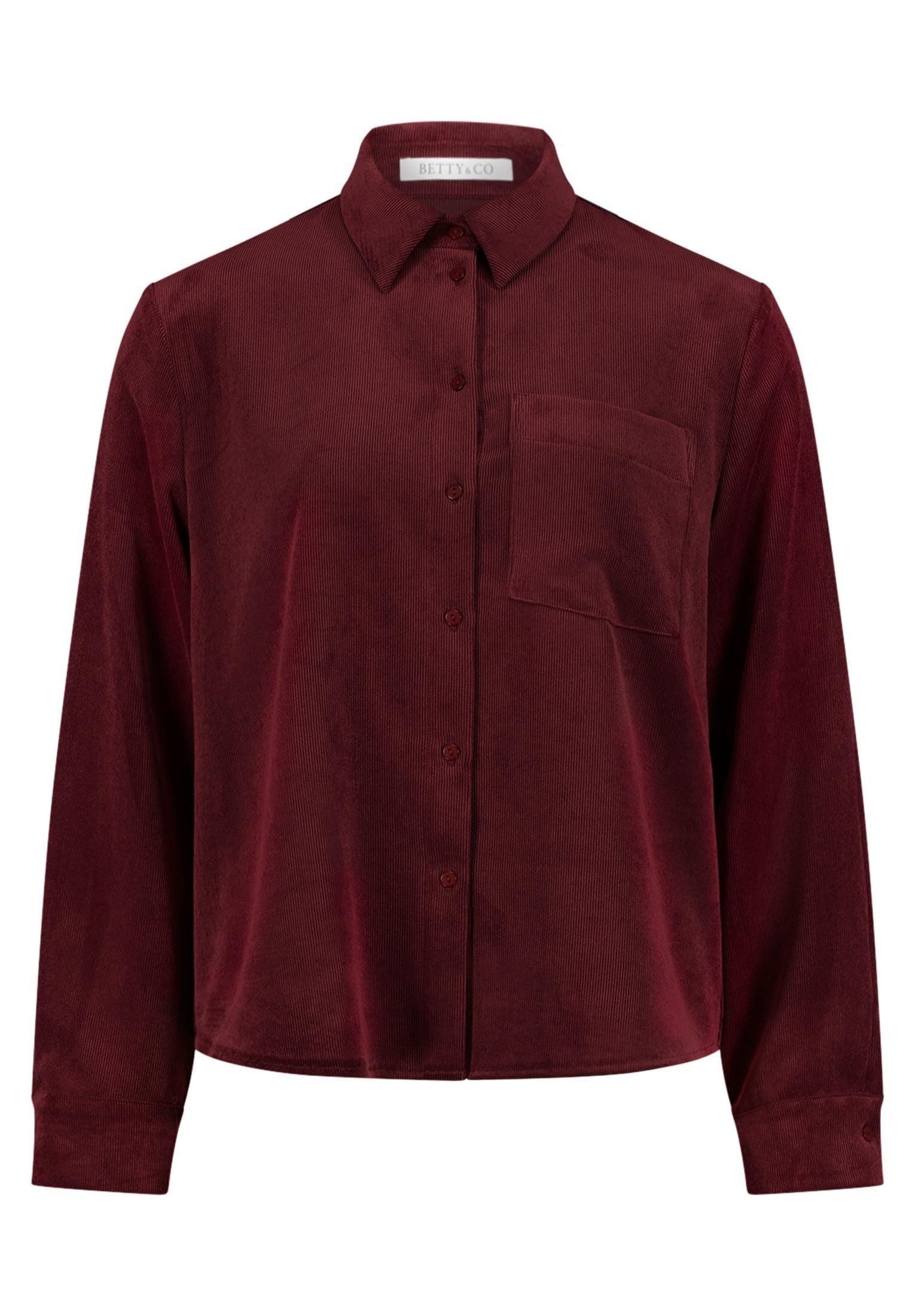 Betty&Co Blusenshirt Bluse Kurz 1/1 Arm 4626 Fall Burgundy