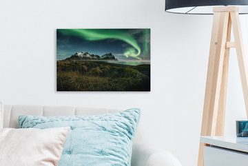 OneMillionCanvasses® Leinwandbild Berg Vestrahorn in Island, (1 St), Wandbild Leinwandbilder, Aufhängefertig, Wanddeko, 30x20 cm