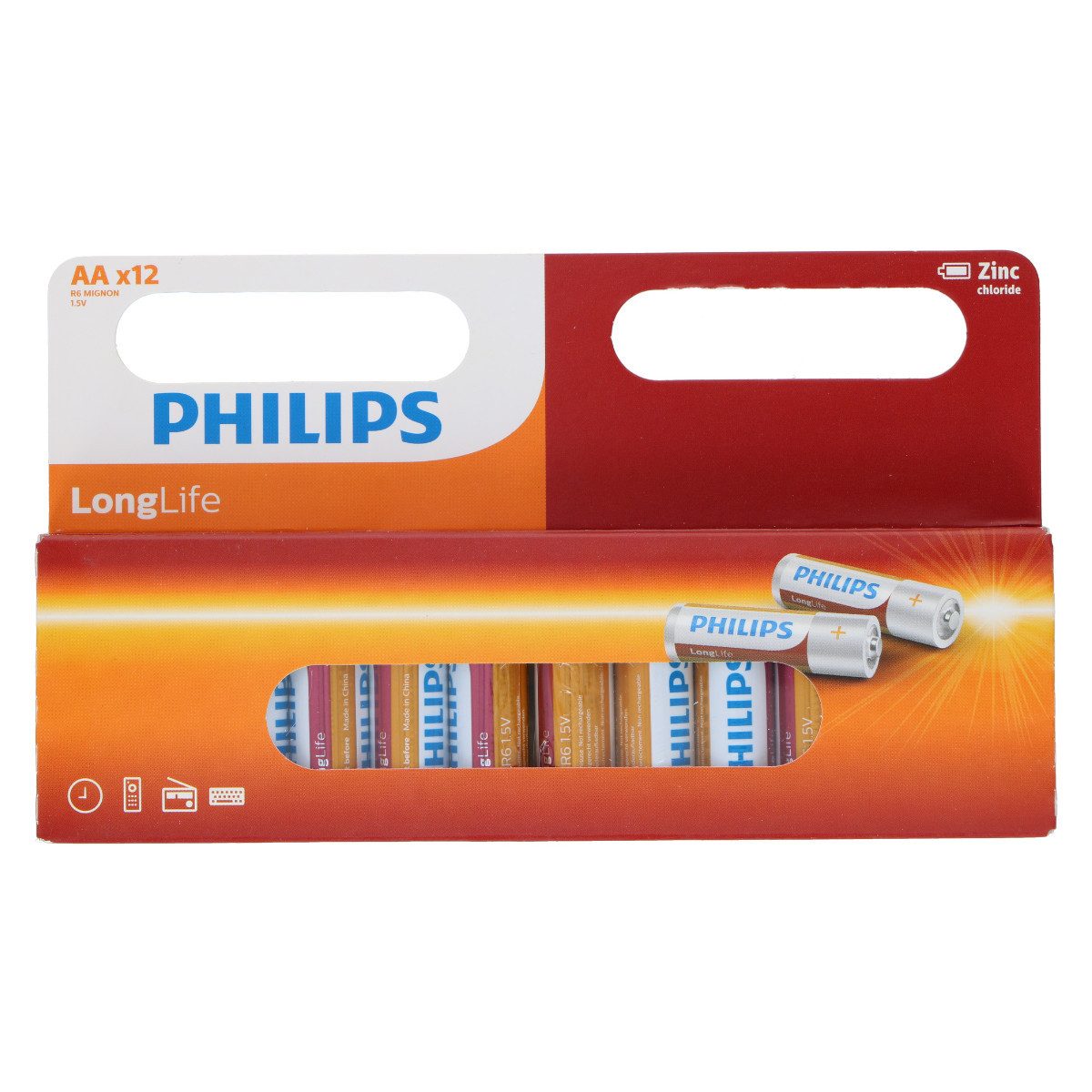 Philips Philips AA Batterien 12er-Pack Batterie