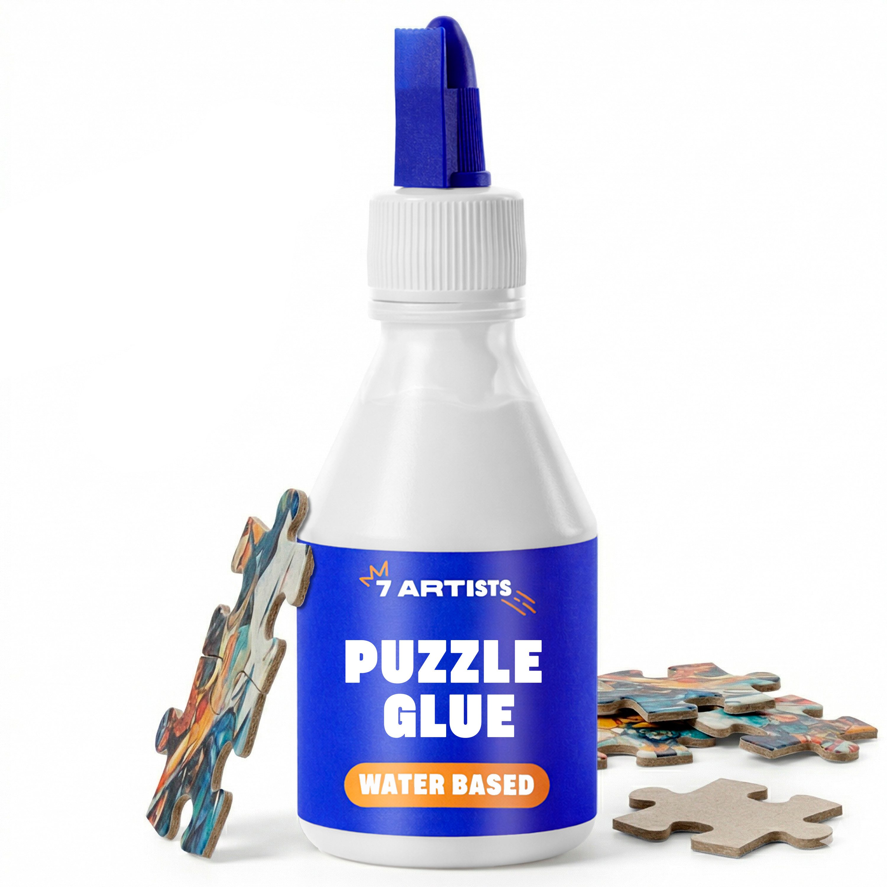 7 Artists Bastelkleber 7 Artists Puzzlekleber 100 ml - Puzzlekleber Transparent Seidenglanz