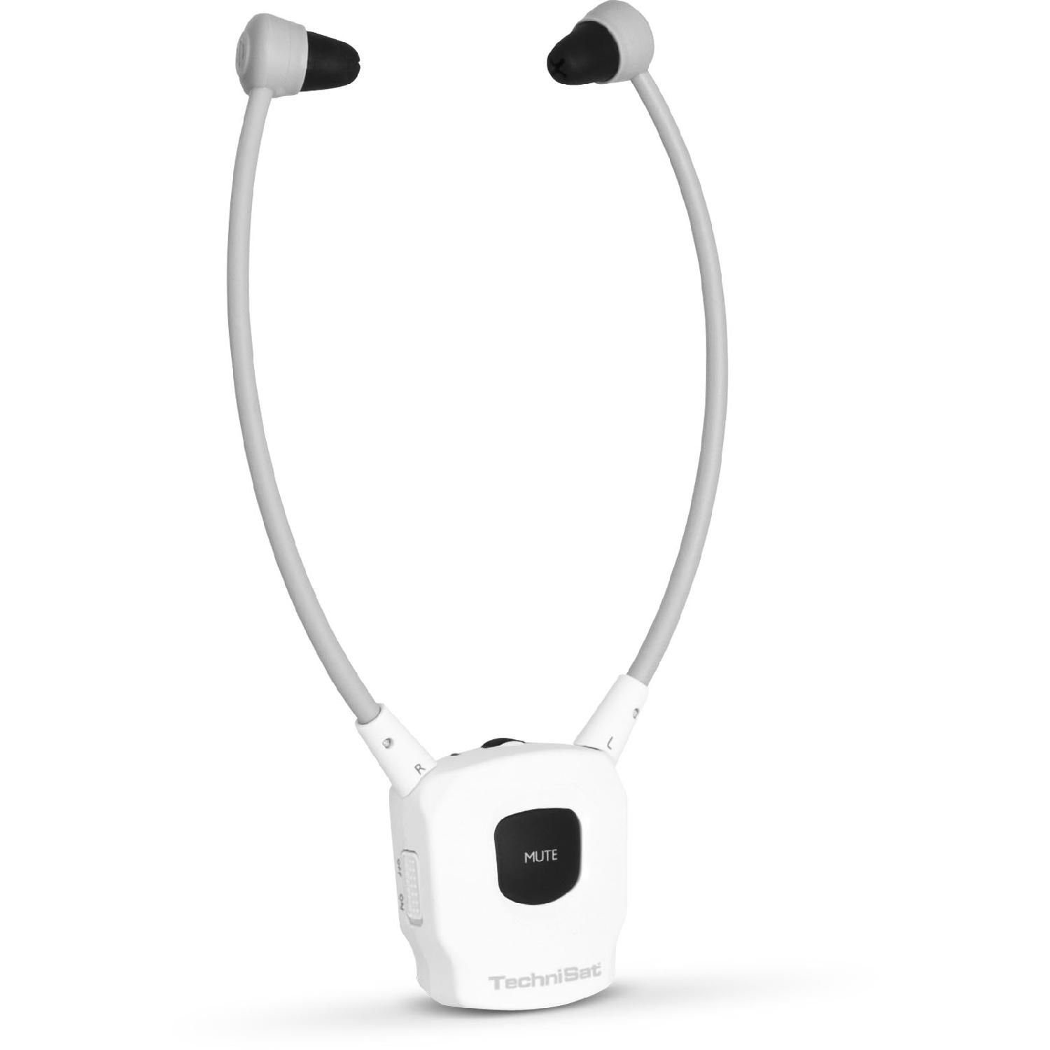 Lautstärke) Kopfhörer TechniSat STEREOMAN Kopfhörer ISI V2 2 weiß (Tastenbedienung: