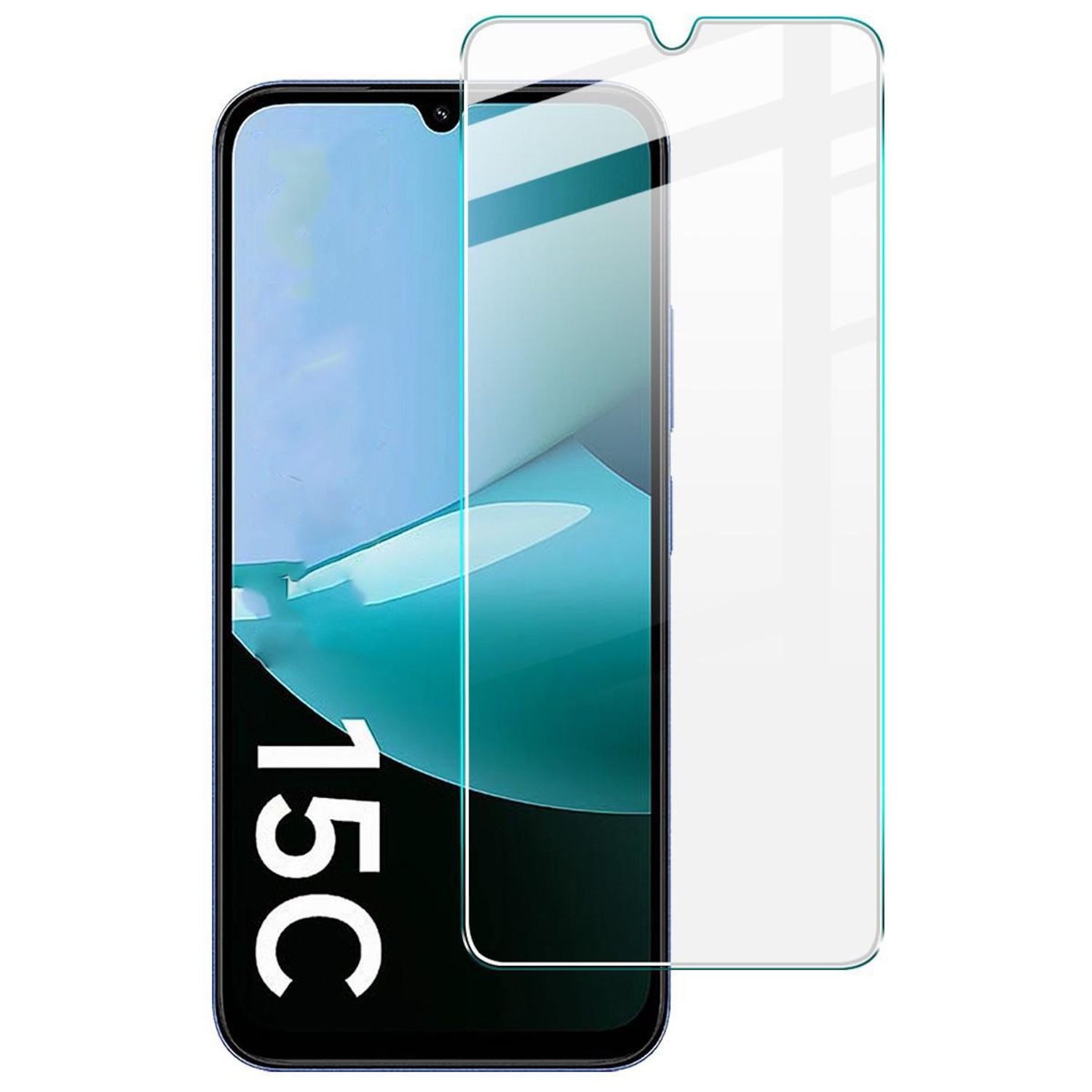 Wigento Displayschutzglas 1x für Xiaomi Redmi 15C 5G / 4G Bildschirmschutz 9H HD Hartglas für Xiaomi Redmi 15C 5G / 4G, 0,26mm 9H 2.5D Hart Glas Folie, hoher Schutz