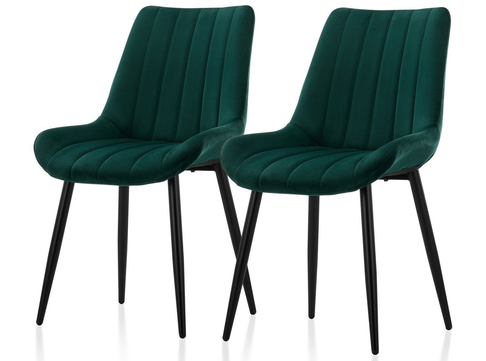 Ofcasa Esszimmerstuhl Küchenstühle (2er Set), Samt günstig online kaufen