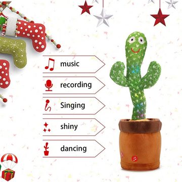 Welikera Kuscheltier Kuscheltiere,Tanzender Kaktus,Sprechender Kaktus 120 Musik Spielzeug