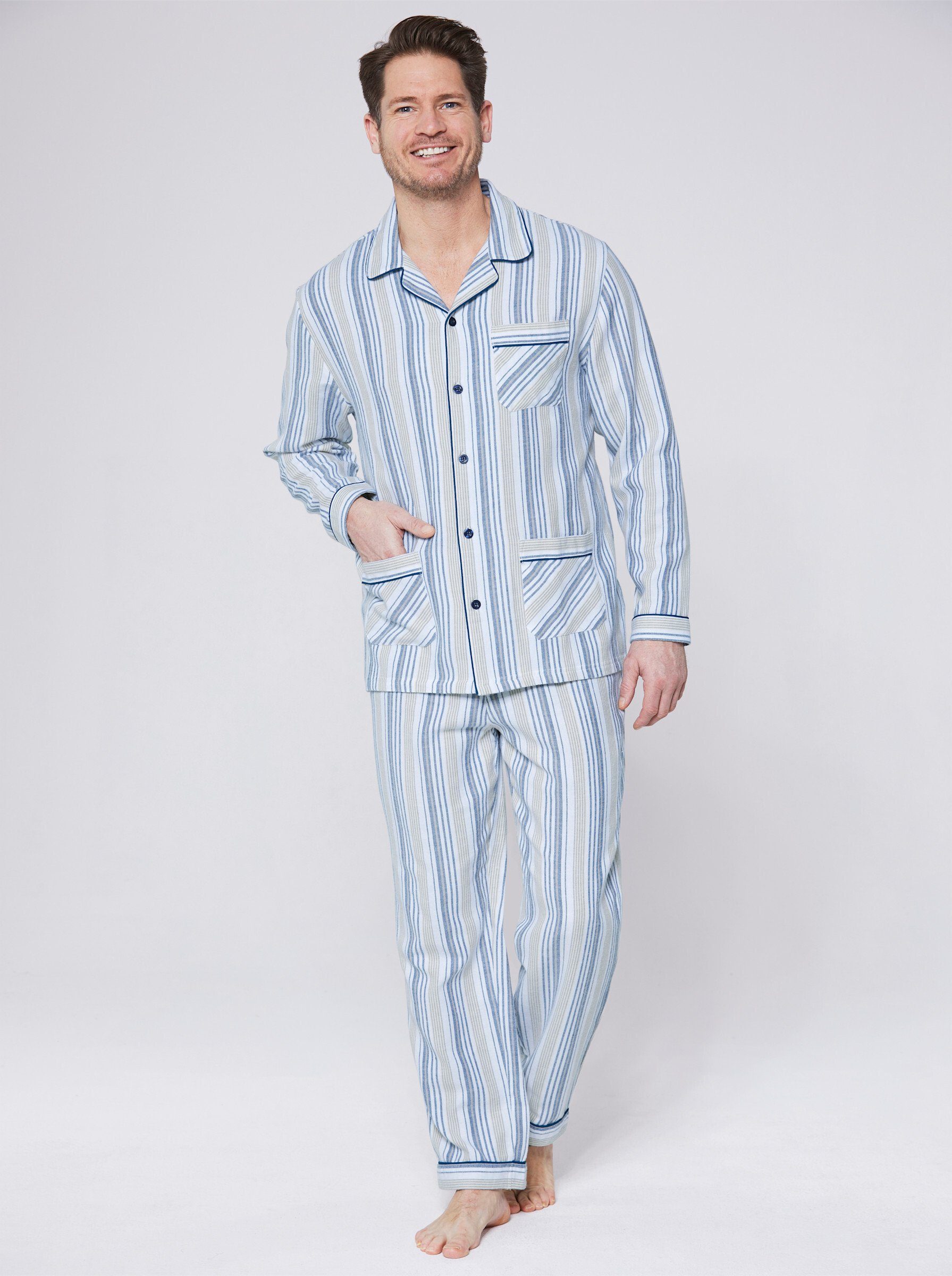 Witt Schlafanzug Pyjama Langarm