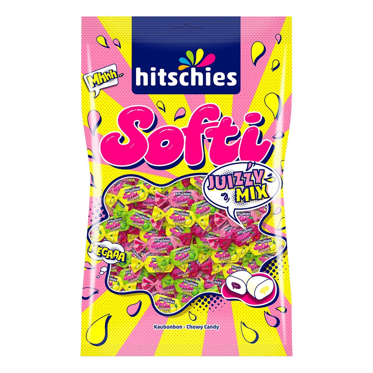 hitschies Süßigkeit, hitschies Softi Juizzy Mix Kaubonbons mit flüssigem Kern 1000g