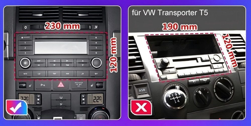 ESSGOO Für VW T5 Multivan Transporter Touareg Autoradio Android 15 Autoradio (RDS, Digitalradio (DAB), FM) – Bild 5 von 5