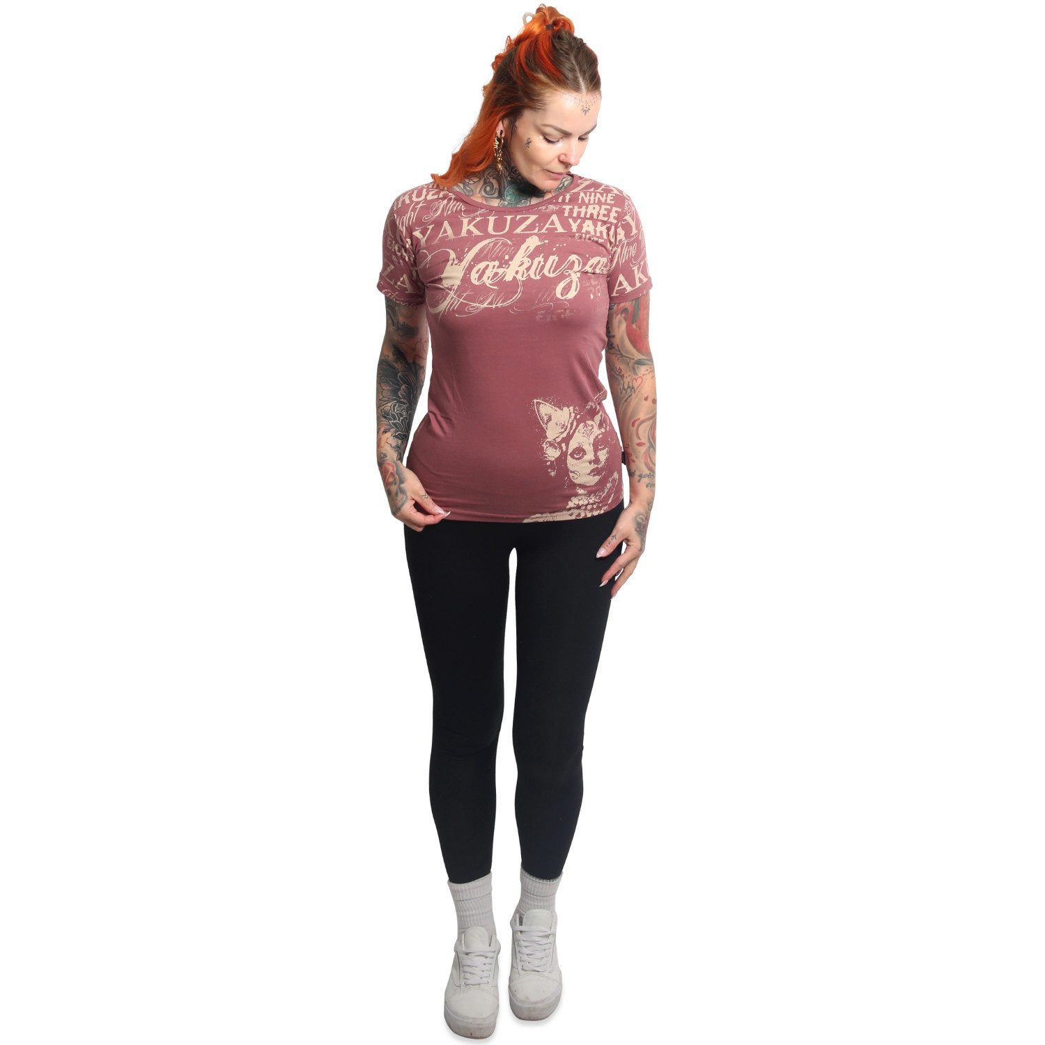 YAKUZA Rundhalsshirt Catz