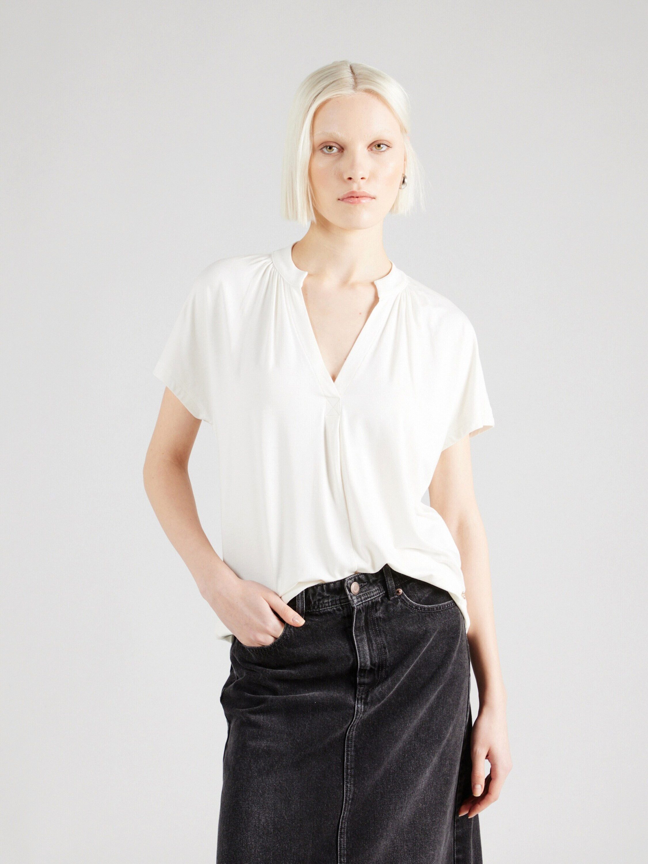 Mos Mosh T-Shirt (1-tlg) Drapiert/gerafft