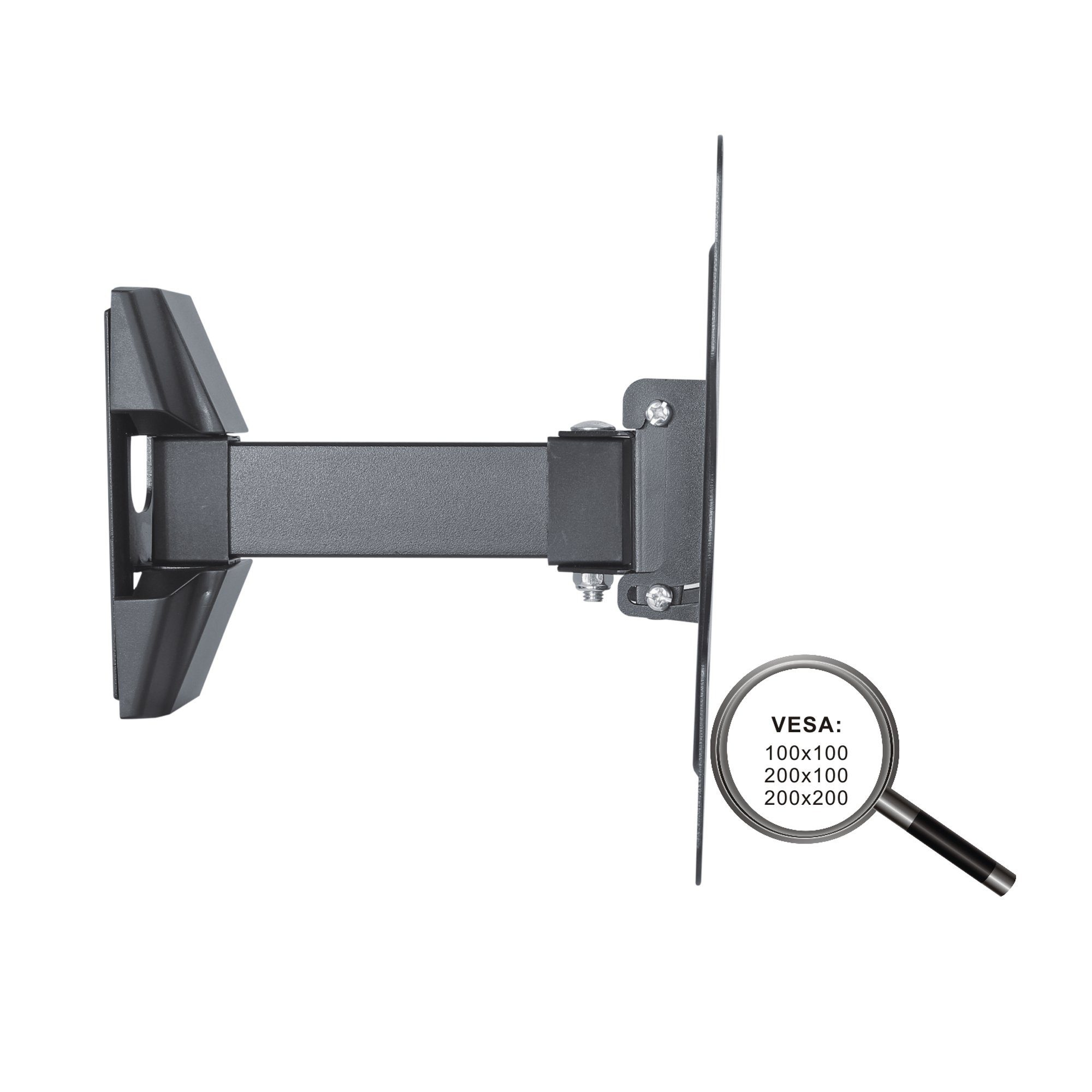 PureMounts TV-Wandhalterung PureMounts PM-FM10-200 - Neigbare und schwenkbare TV / Monitor Wandhal – Bild 2 von 5