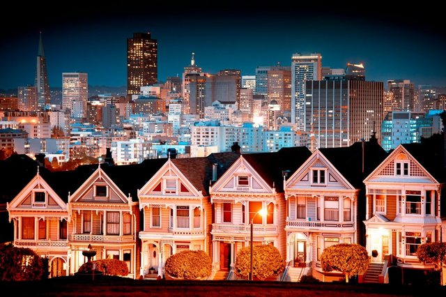 Papermoon Fototapete »Urban Landscape in San Francisco«, glatt-Otto