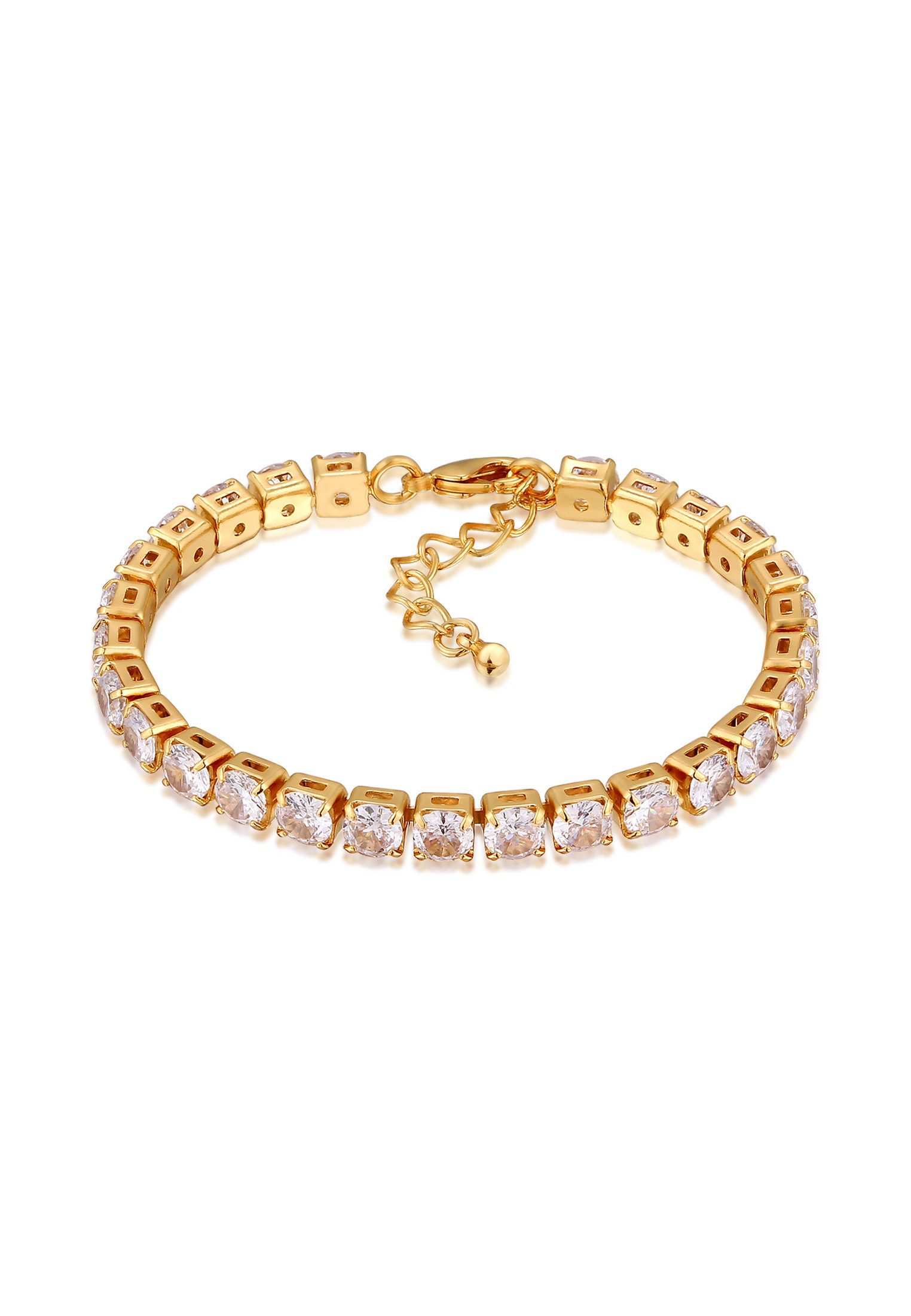 Armband Zirkonia Tennisarmband Goldfarben
