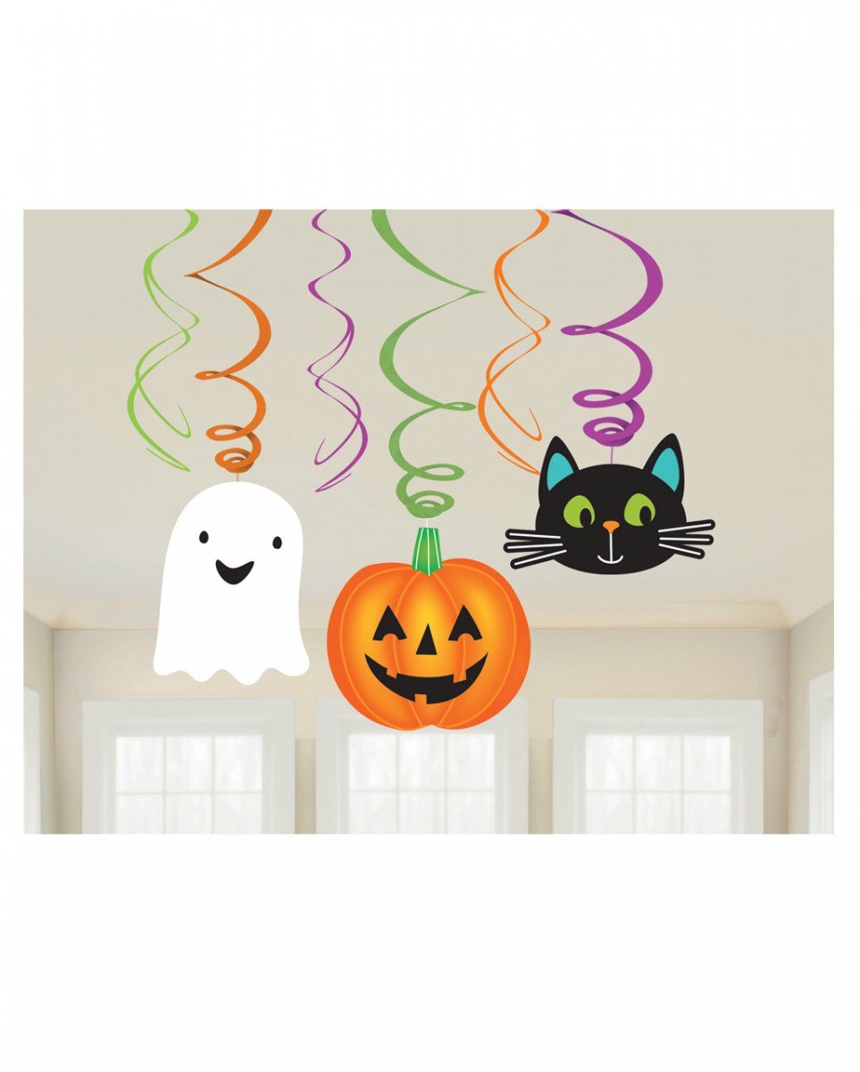 Horror-Shop Dekofigur Happy Halloween Swirls als Dekoration