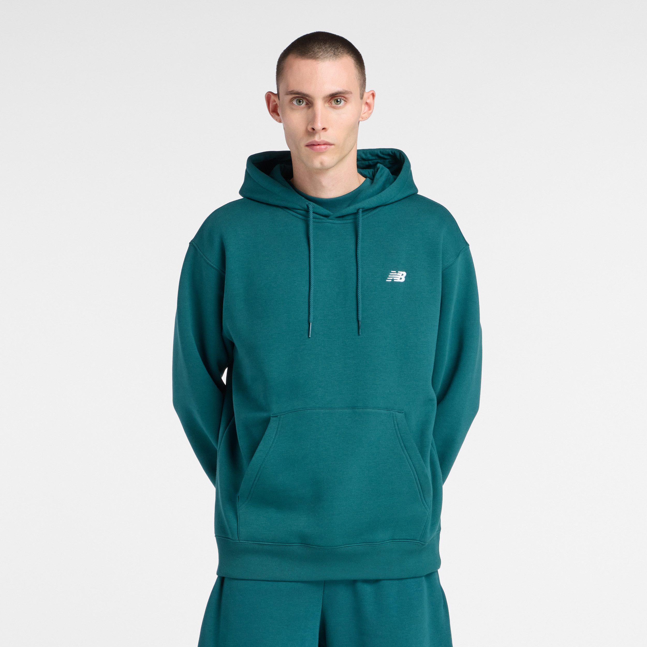 New Balance Kapuzensweatshirt Sport Essentials Fleece Hoodie entspannte Passform, mit Logo-Branding