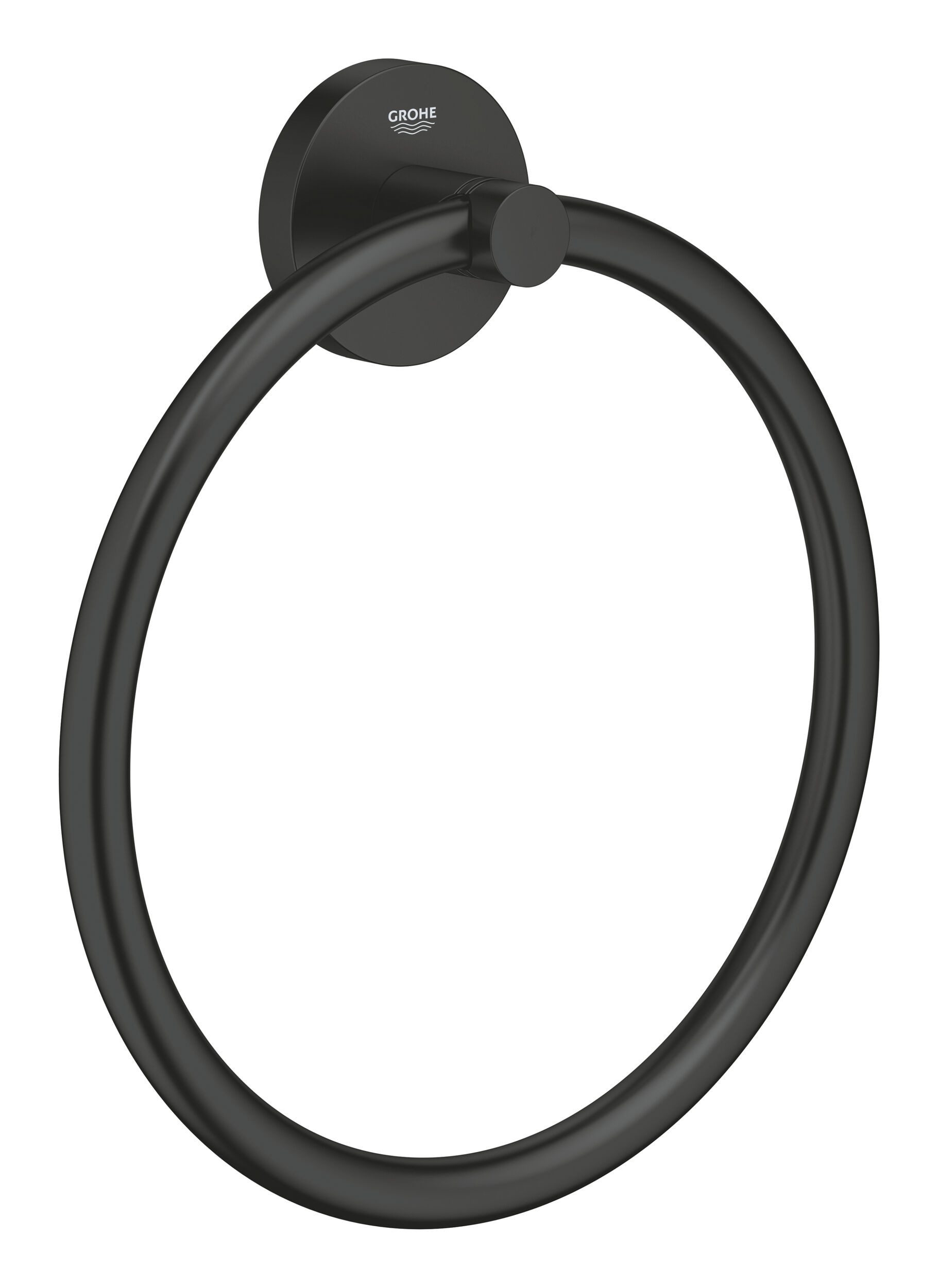Grohe Handtuchhalter Start, Handtuchring - Mattschwarz