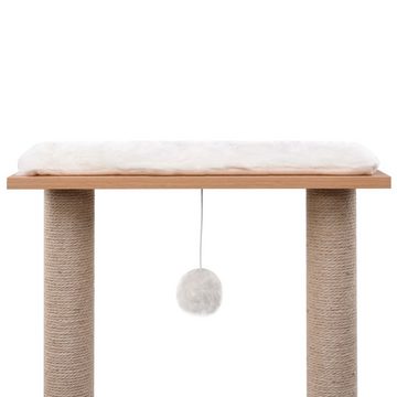 vidaXL Kratzbaum Katzen-Kratzbaum mit Sisal-Kratzmatte 129 cm