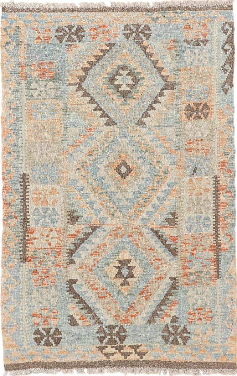 Orientteppich Kelim Afghan Heritage 98x155 Handgewebter Moderner Orientteppich, Nain Trading, rechteckig, Höhe: 3 mm | Kurzflor-Teppiche