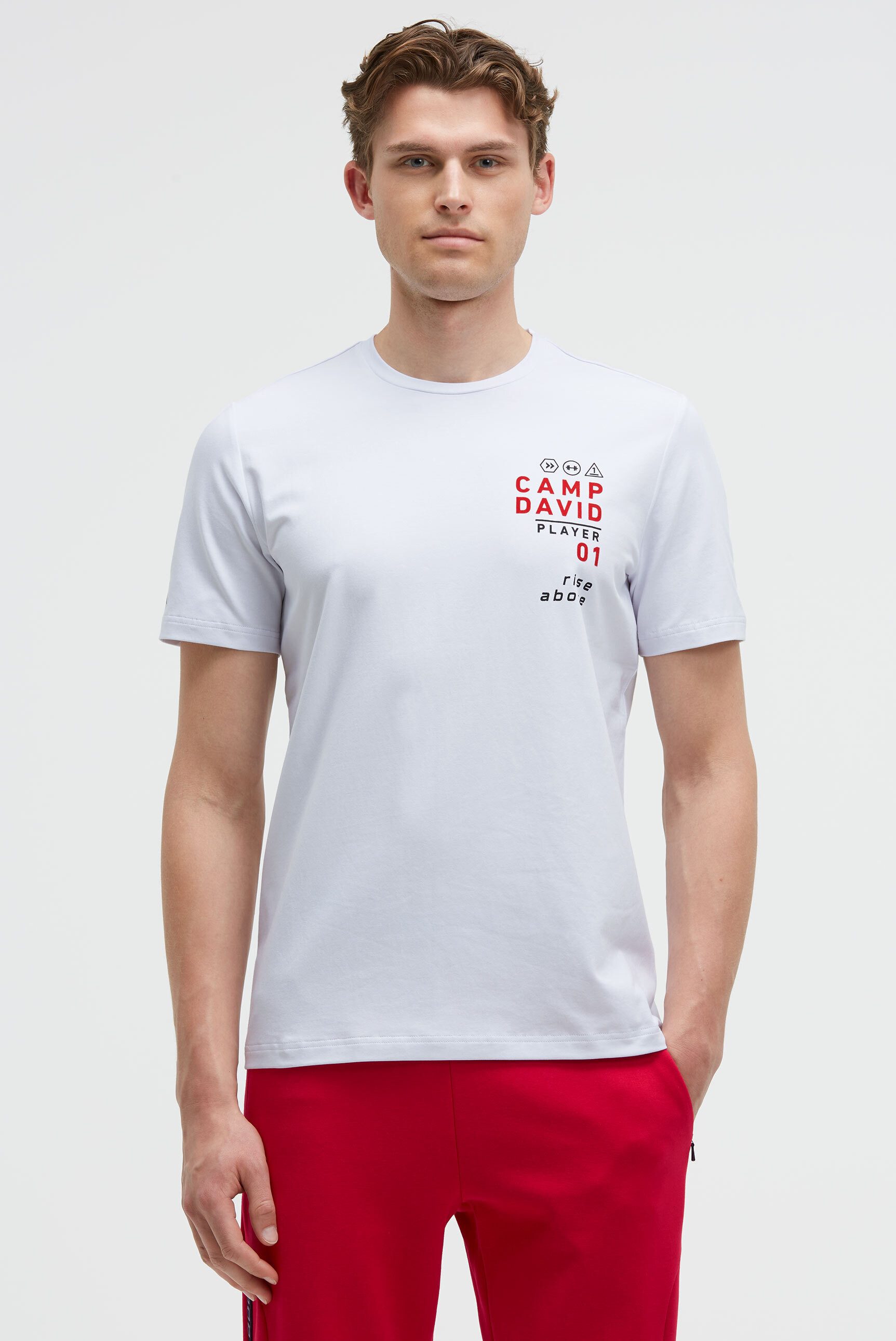 CAMP DAVID Rundhalsshirt mit Baumwolle
