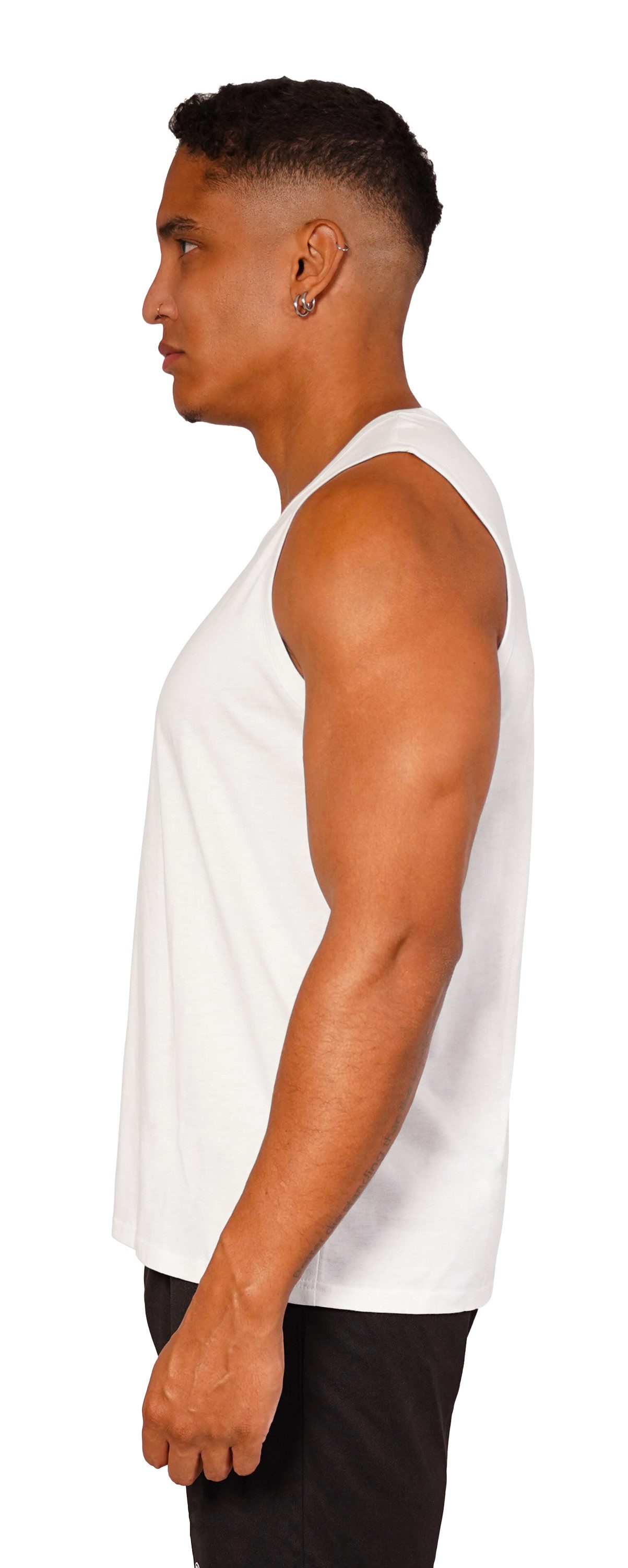 Stark Soul® Tanktop Tank Top Herren, Ärmelloses Sommer Shirt, aus reiner Baumwolle Single Jersey